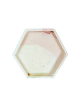 Load image into Gallery viewer, Three Tonal Nude Concrete Hexagon Coaster
