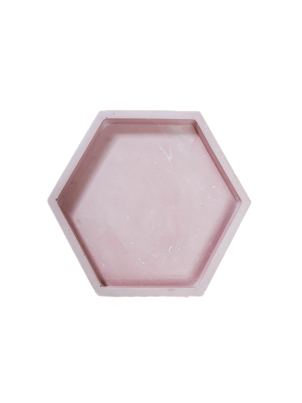 Pastel Light Purple Concrete Hexagon Coaster