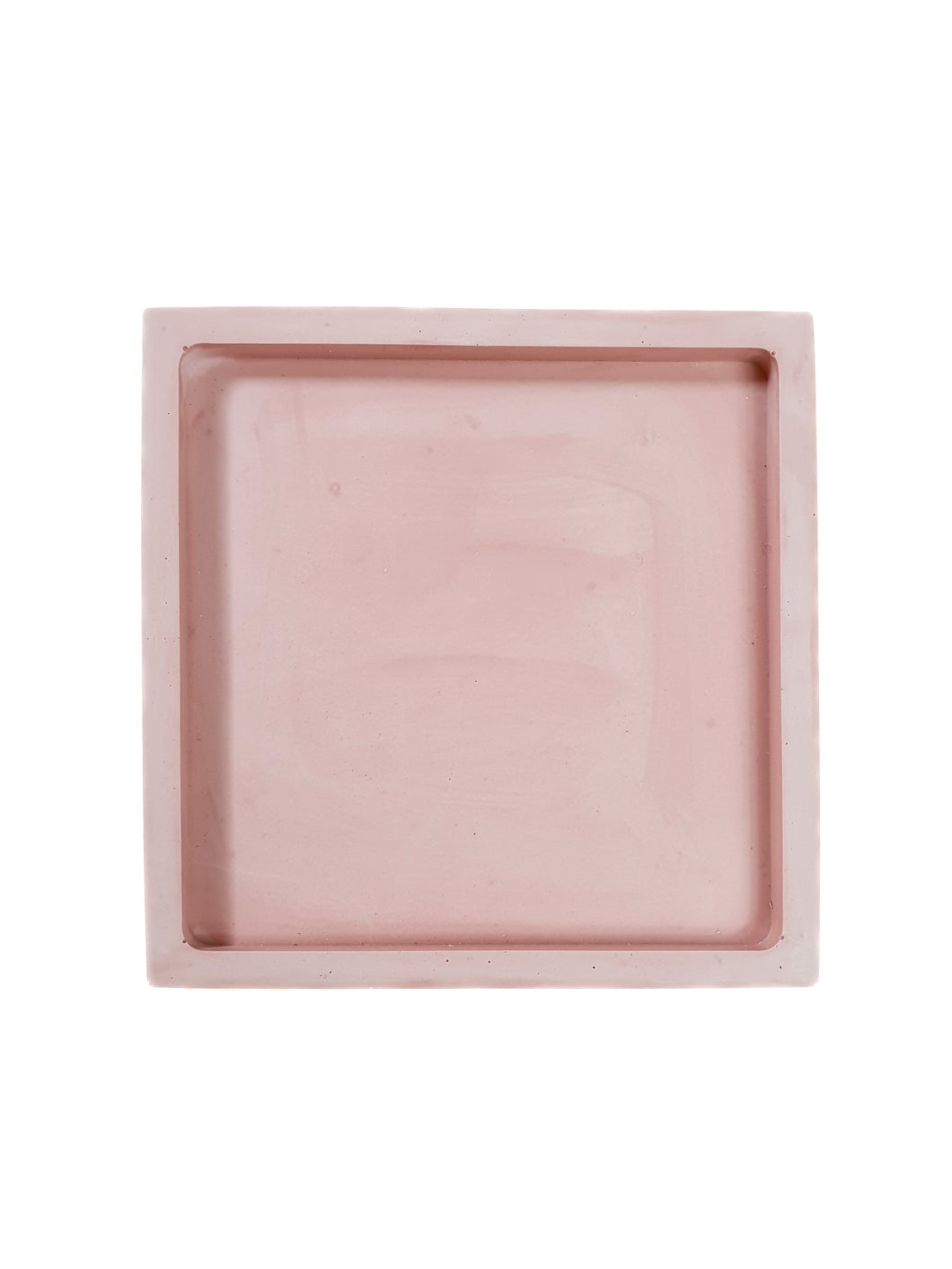 Pink Concrete Square Tray